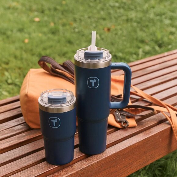 Tupperware big T Tumbler -Navy/Nocturnal Blue  21 oz (630ml)  - Picture 3 of 7